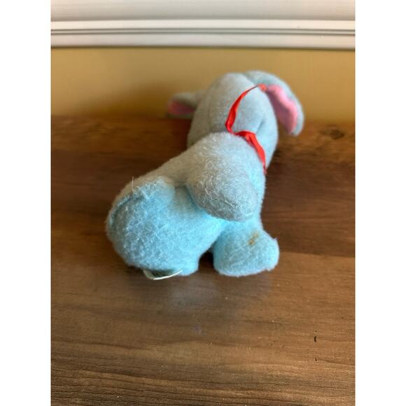Vtg Blue Bunny Rabbit Plush Stuffed Animal Atlanta Novelty Gerber Vintage Haiti - Picture 5 of 10